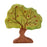 Handcrafted Open Ended Wooden Toy Tree and Landscaping - Apple Tree