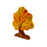Handcrafted Open Ended Wooden Toy Tree and Landscaping - Autumn Oak Tree with Acorns