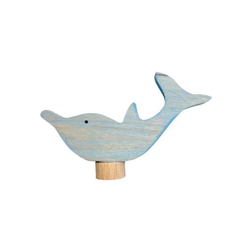 Handcrafted Open Ended Wooden Birthday Ring Ornament - Dolphin