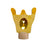 Handcrafted Open Ended Wooden Birthday Ring Ornament - Crown