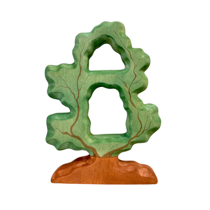 Handcrafted Open Ended Wooden Toy Tree and Landscaping - Large and Small Bird Tree