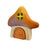 Handcrafted Open Ended Wooden Mushroom House