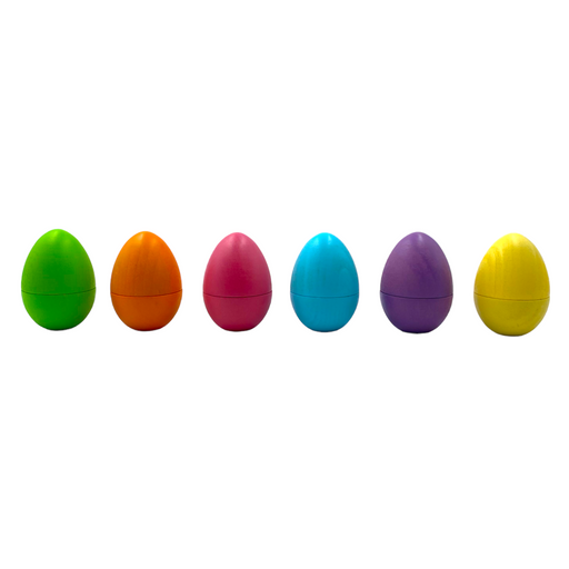 6-Piece STAINED Magnetic Wooden Eggs – Pastel/Macaron Colors