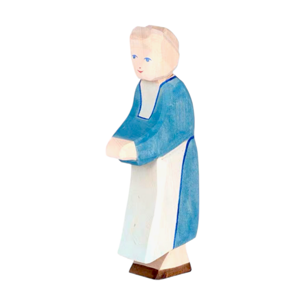 Handcrafted Open Ended Wooden Toy Figure Family - Grandmother
