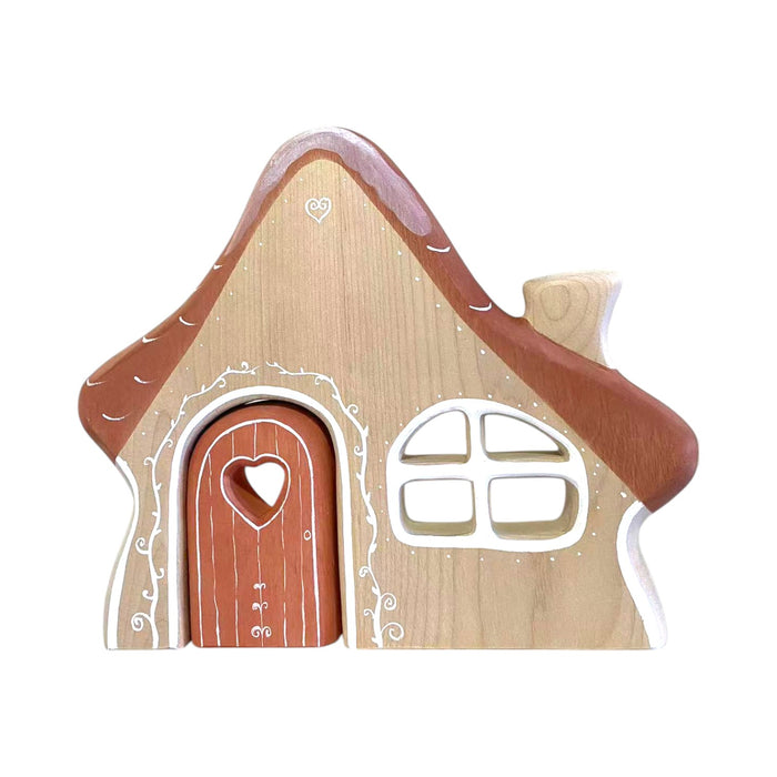 Handcrafted Open Ended Wooden Gingerbread House