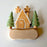 Wooden Gingerbread House Play Set – Winter Wooden Village with Trees & Gingerbread Figures
