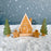 Wooden Gingerbread House Play Set – Winter Wooden Village with Trees & Gingerbread Figures