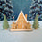 Wooden Gingerbread House Play Set – Winter Wooden Village with Trees & Gingerbread Figures