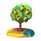 Handcrafted Open Ended Wooden Toy Tree and Landscaping - Pear Tree, Peach Tree, Pomegranate Tree