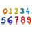Handcrafted Open Ended Wooden Birthday Ring Numbers - Set of 0 to 9 Rainbow Colors (10 Pieces)