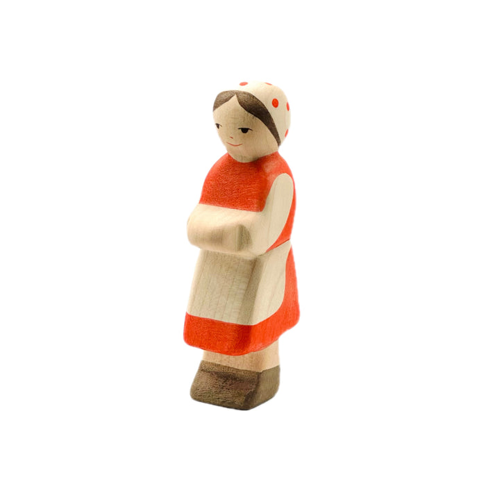 Handcrafted Open Ended Wooden Toy Figure Family - Heidi