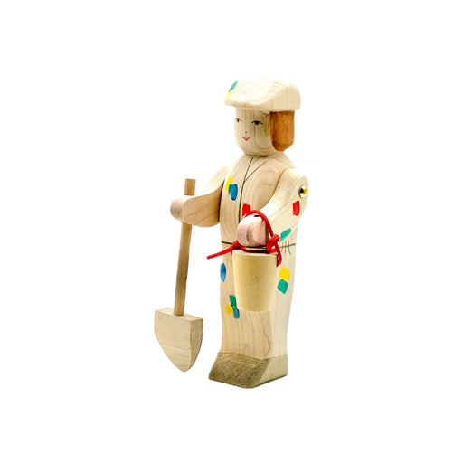 Handcrafted Open Ended Wooden Toy Figure Family - Painter