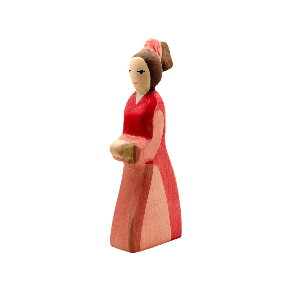 Handcrafted Open Ended Wooden Toy Figure Fairy Tale - Lady-in-Waiting