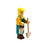 Handcrafted Open Ended Wooden Toy Figure Family - Zoo Keeper (with bucket)