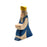 Handcrafted Open Ended Wooden Toy Figure Fairy Tale - King blue II