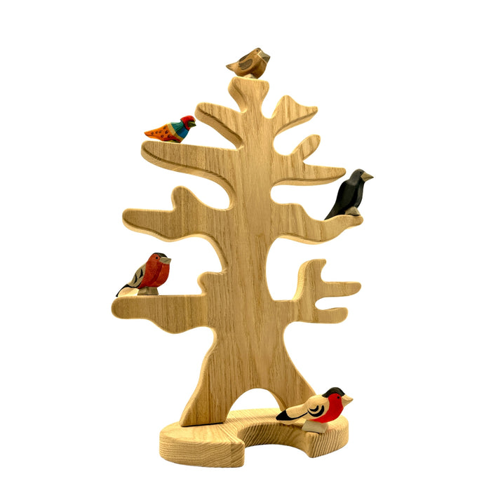 Handcrafted Open Ended Wooden Toy Bird - Sparrow
