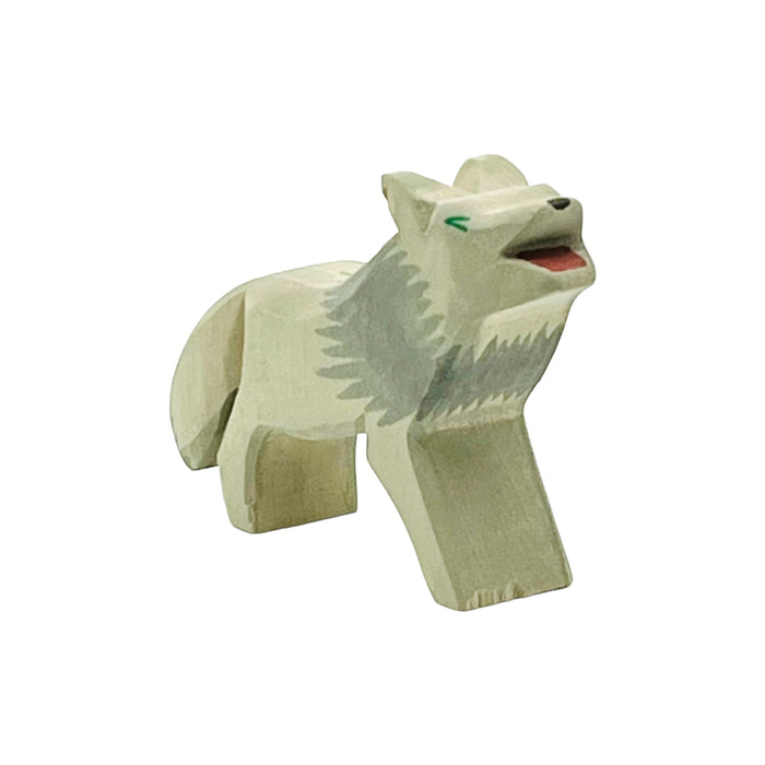 Handcrafted Open Ended Wooden Toy Animal - Wolf