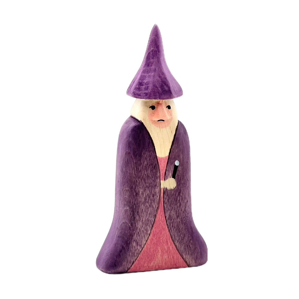 Handcrafted Open Ended Wooden Toy Figure Fairy Tale - Wizard