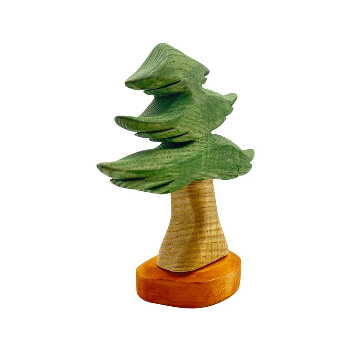 Handcrafted Open Ended Wooden Toy Tree and Landscaping - Pine Tree Small