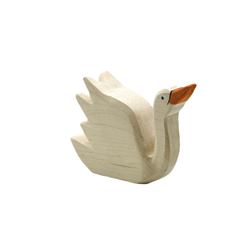 Handcrafted Open Ended Wooden Toy Animal - Swan
