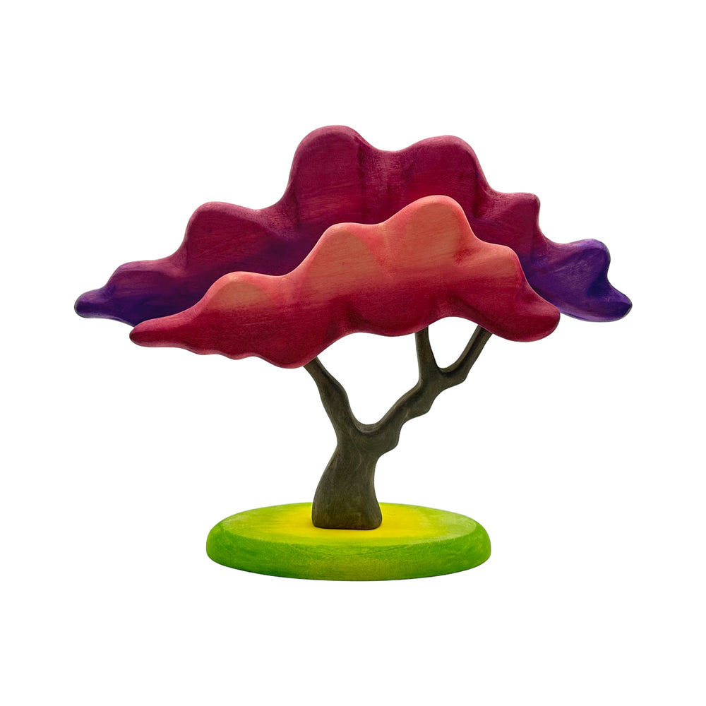 Handcrafted Open Ended Wooden Toy Tree and Landscaping - Japanese Maple