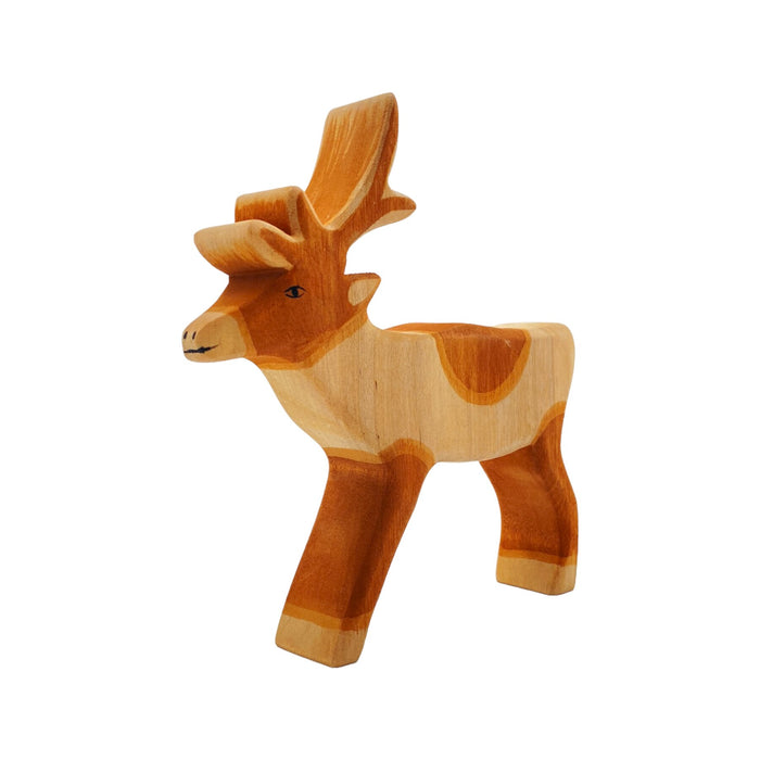 Handcrafted Open Ended Wooden Toy Animal - Reindeer