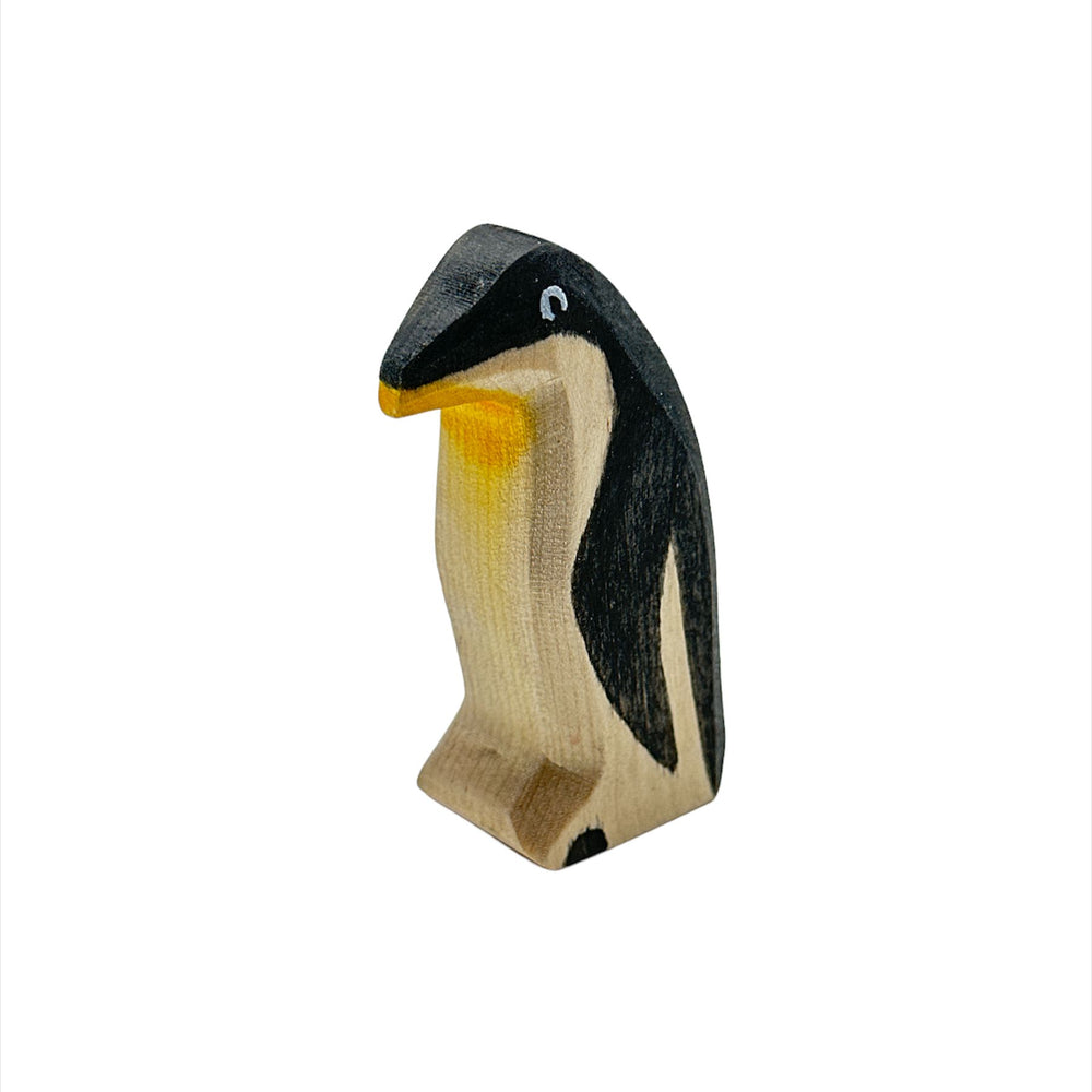Handcrafted Open Ended Wooden Toy Animal - Penguin Beak Straight