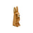 Handcrafted Open Ended Wooden Toy Animal - Rabbit ears up