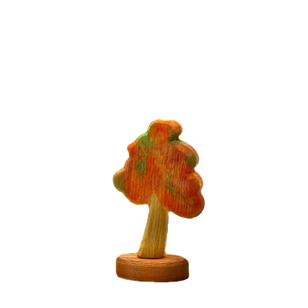 Handcrafted Open Ended Wooden Toy Tree and Landscaping - Autumn Tree Small