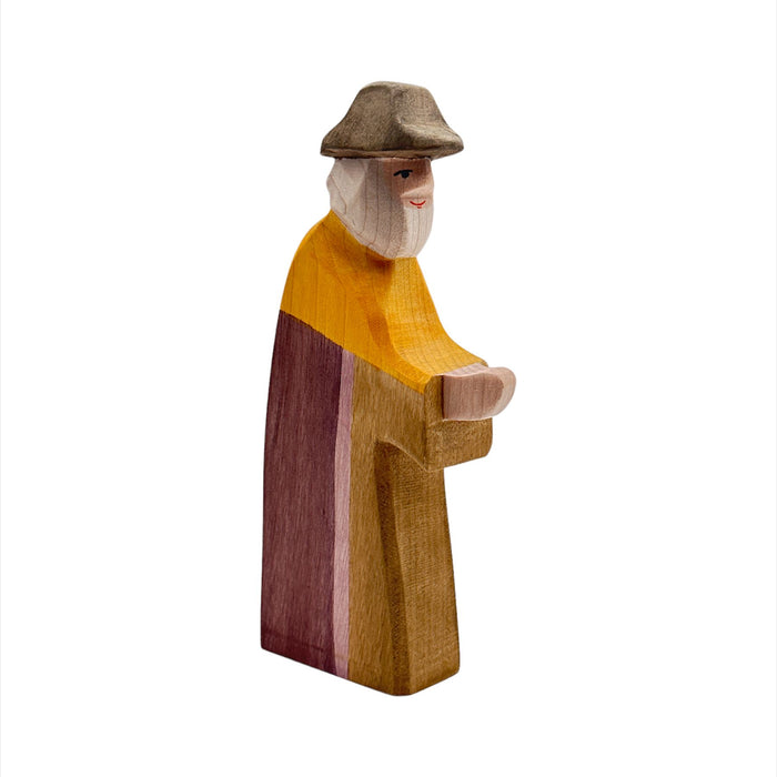 Handcrafted Open Ended Wooden Toy Figure Family - Joseph Walking