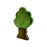 Handcrafted Open Ended Wooden Toy Tree and Landscaping - Oak Tree Small