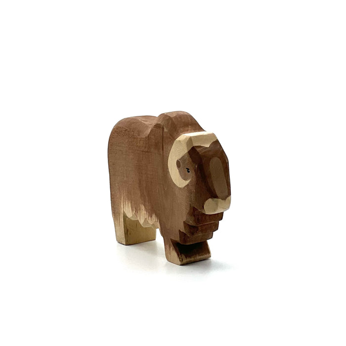 Handcrafted Open Ended Wooden Toy Animal - Musk Ox