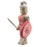 Handcrafted Open Ended Wooden Toy Figure Fairy Tale - Knight standing red with sword