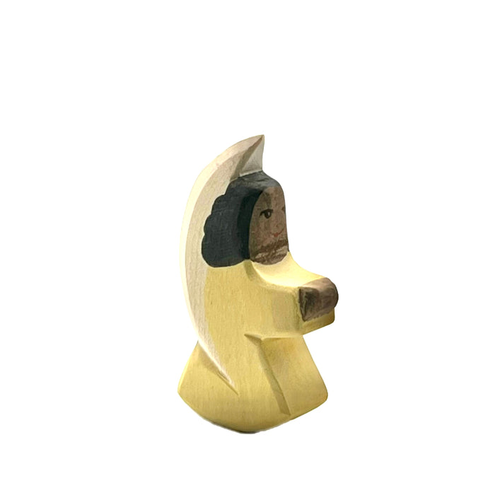 Handcrafted Open Ended Wooden Toy Figure Family - Little Angel Yellow