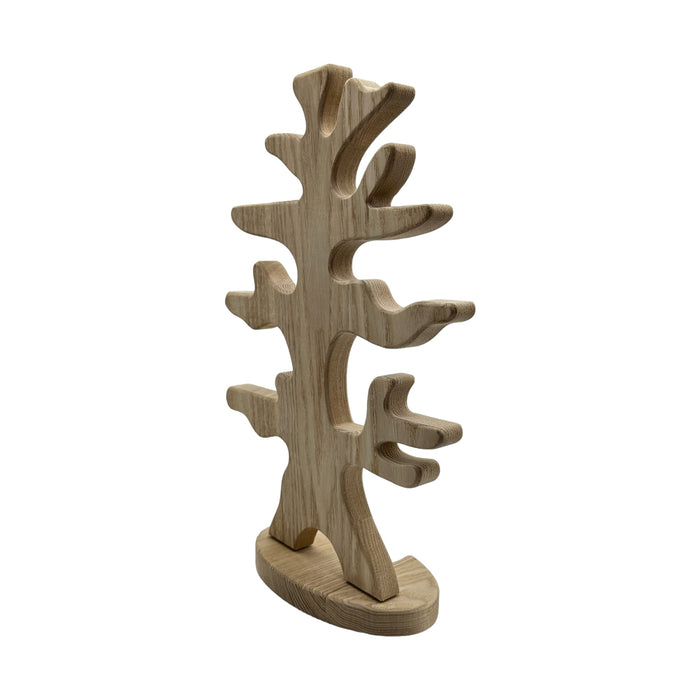 Handcrafted Open Ended Wooden Toy Tree and Landscaping - Bird Tree