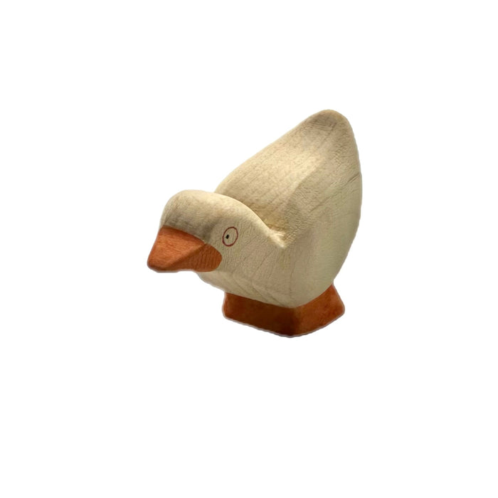 Handcrafted Open Ended Wooden Toy Farm Animal - Small Goose Standing