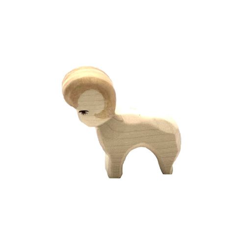 Handcrafted Open Ended Wooden Toy Farm Animal - Ram Small