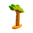 Handcrafted Open Ended Wooden Toy Tree and Landscaping - Large Baobab Tree Thick Trunk