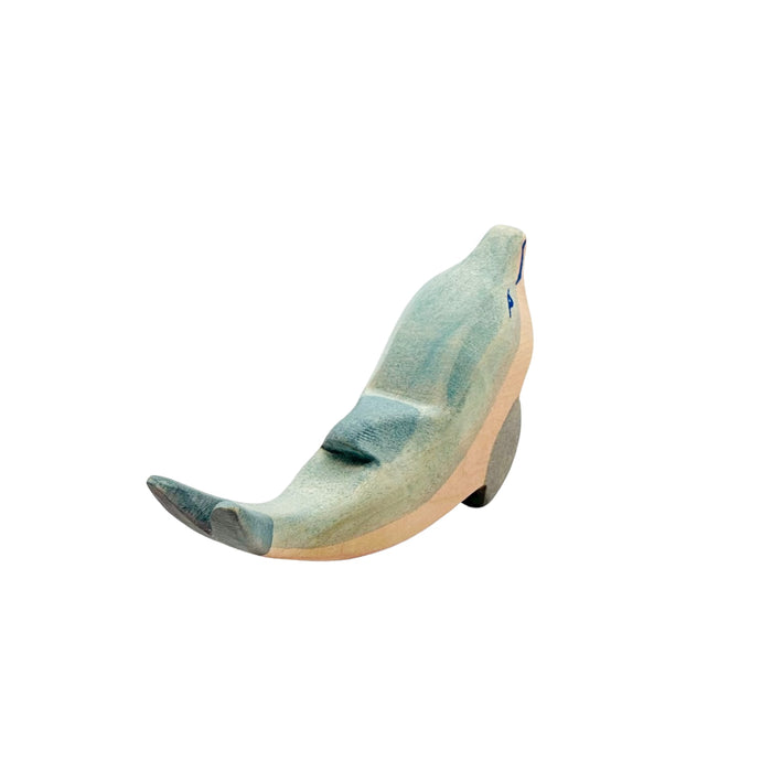 Handcrafted Open Ended Wooden Toy Animal - Dolphin high