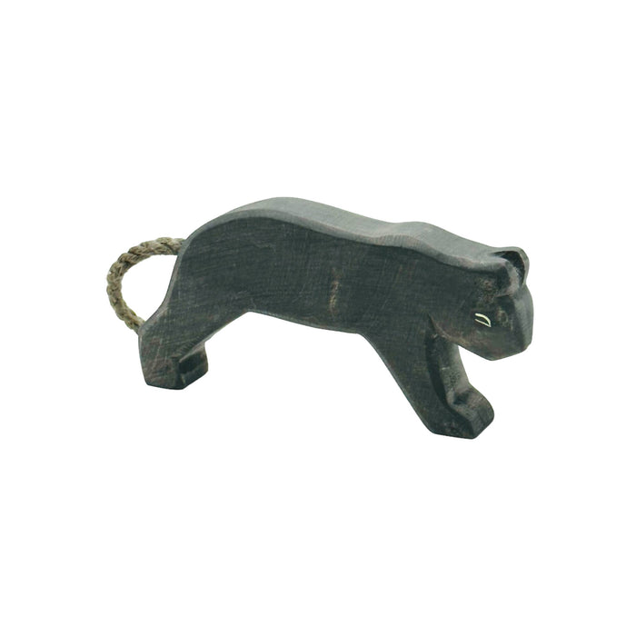 Handcrafted Open Ended Wooden Toy Animal - Panther