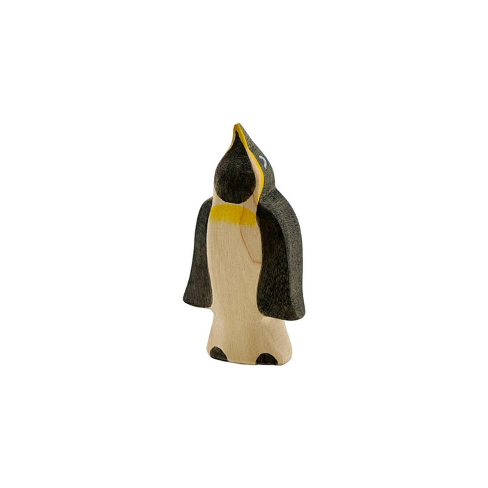 Handcrafted Open Ended Wooden Toy Animal - Penguin From the Front
