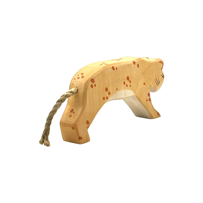 Handcrafted Open Ended Wooden Toy Animal - Leopard