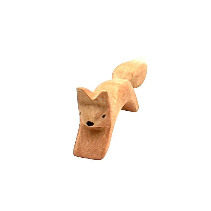 Handcrafted Open Ended Wooden Toy Animal - Squirrel jumping