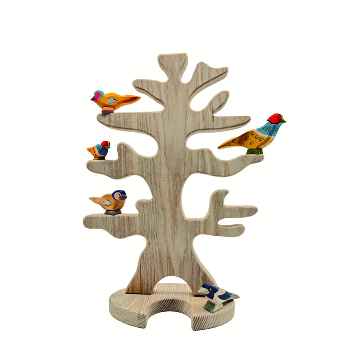 Handcrafted Open Ended Wooden Toy Bird - Pheasant