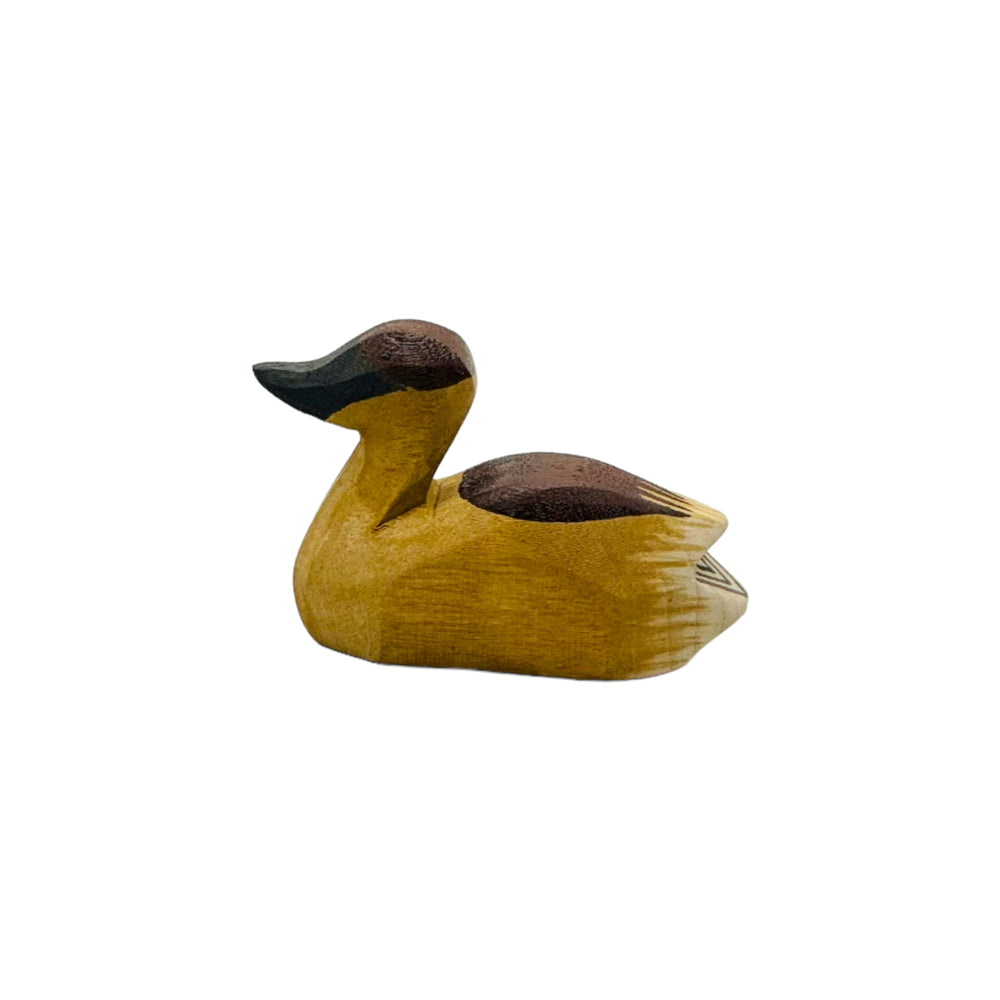 Handcrafted Open Ended Wooden Toy Farm Animal - Canada Goose small