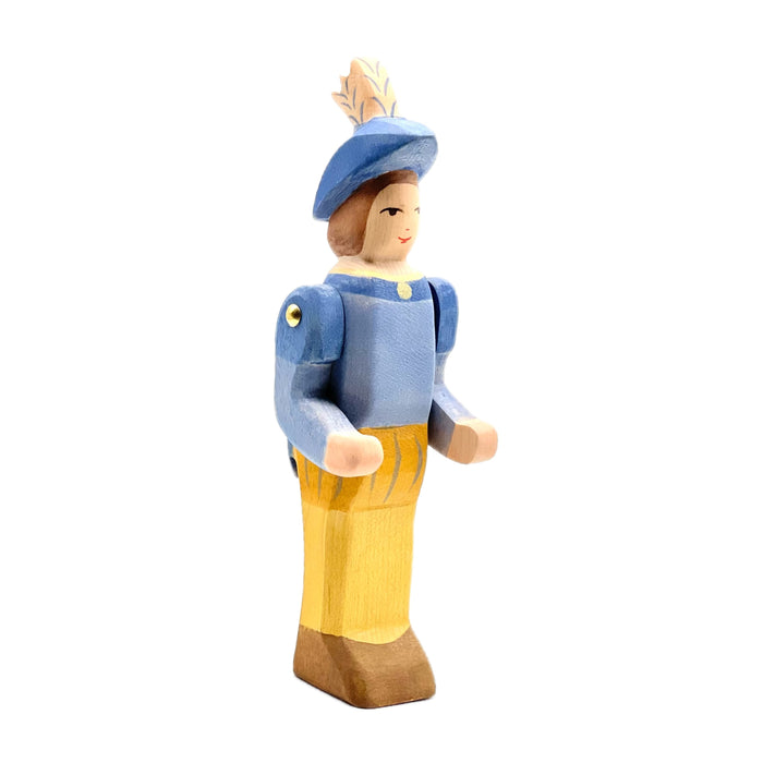 Handcrafted Open Ended Wooden Toy Figure Fairy Tale - Crown Prince without Sword