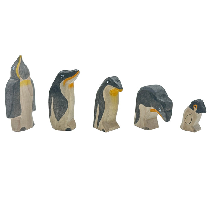 Handcrafted Open Ended Wooden Toy Animal - Penguin Standing