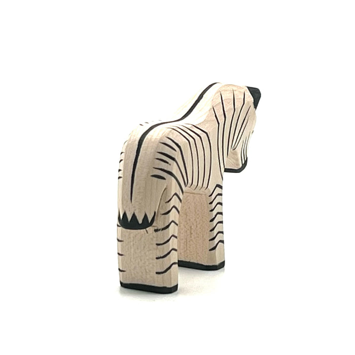 Handcrafted Open Ended Wooden Toy Animal - Zebra small