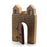 Handcrafted Open Ended Wooden Toy Castles - Twin Tower with Door