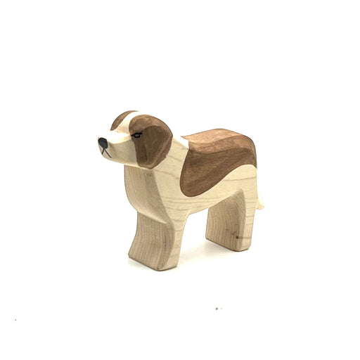 Handcrafted Open Ended Wooden Toy Farm Animal - St. Bernard Dog